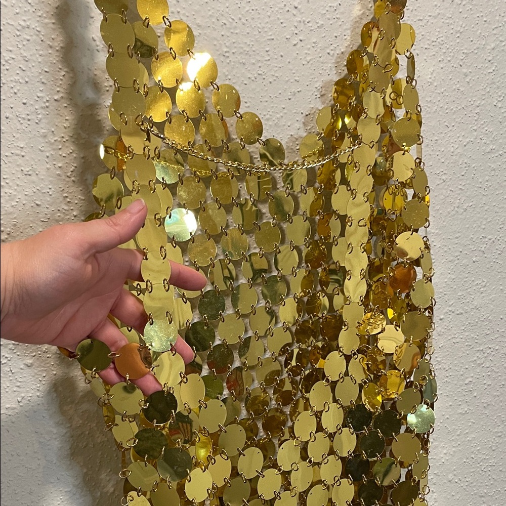 Gold Sequin Dress - Picture 3 of 3